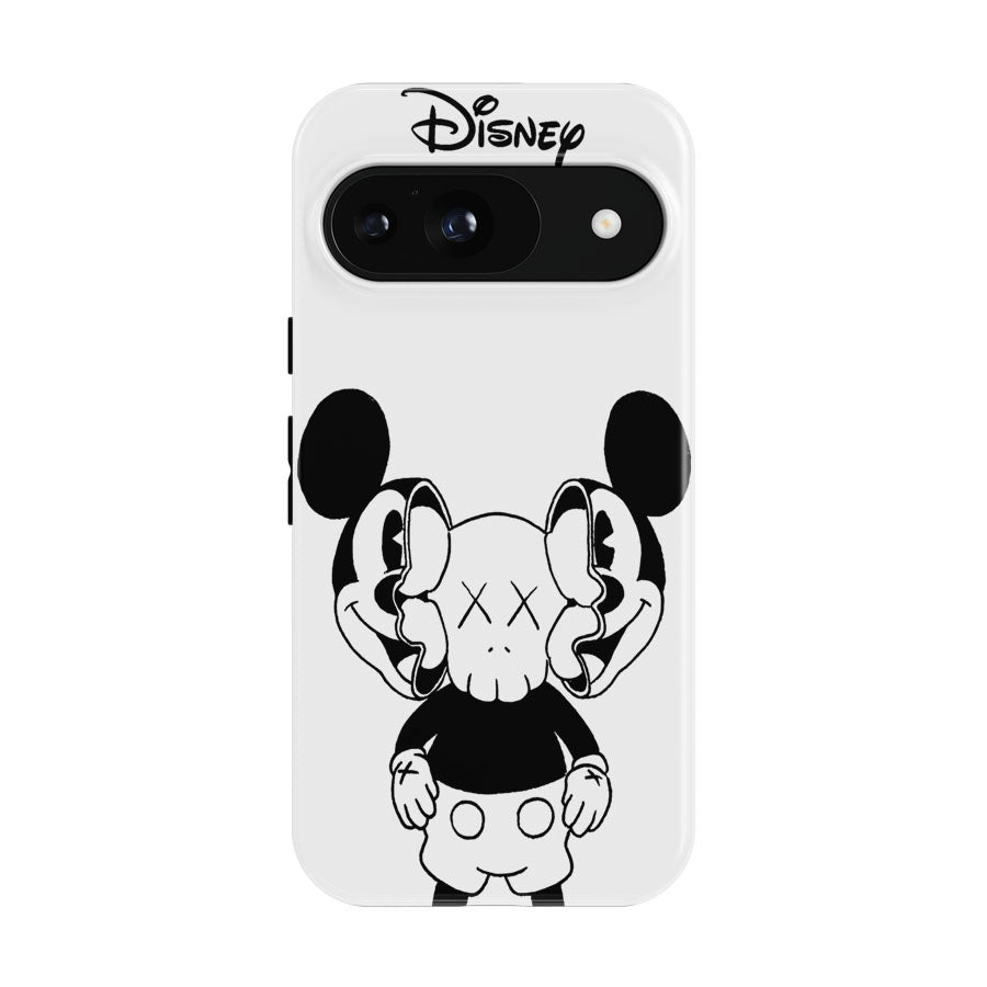 Mickey Mouse X Kaws Siluet Bw Google Pixel 9 | 10 Pro Case