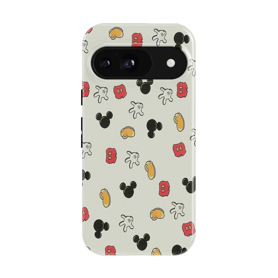 Mickey Pattern Back Case Phone Google Pixel 9 | 10 Pro Case
