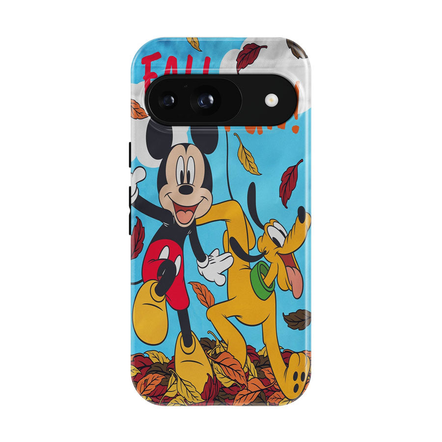 Mickey Pluto Fall Google Pixel 9 | 10 Pro Case
