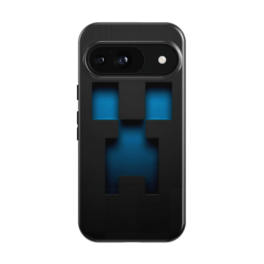 Minecraft Blue Creeper Google Pixel 9 | 10 Pro Case