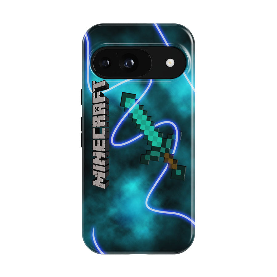 Minecraft Creeper Sword Google Pixel 9 | 10 Pro Case