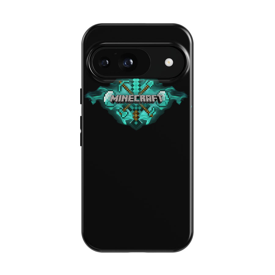 Minecraft Diamond Tools Google Pixel 9 | 10 Pro Case