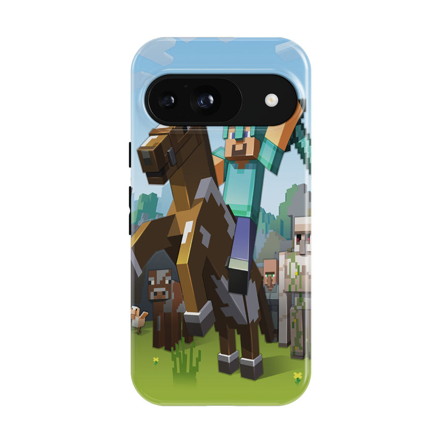 Minecraft Diamond Warrior Google Pixel 9 | 10 Pro Case