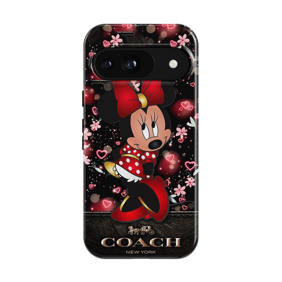 Minnie Mouse Coach Flowers New Google Pixel 9 | 10 Pro Case