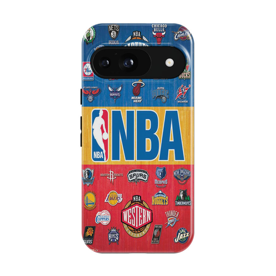 Nba National Basketball Association Logos Team Google Pixel 9 | 10 Pro Case