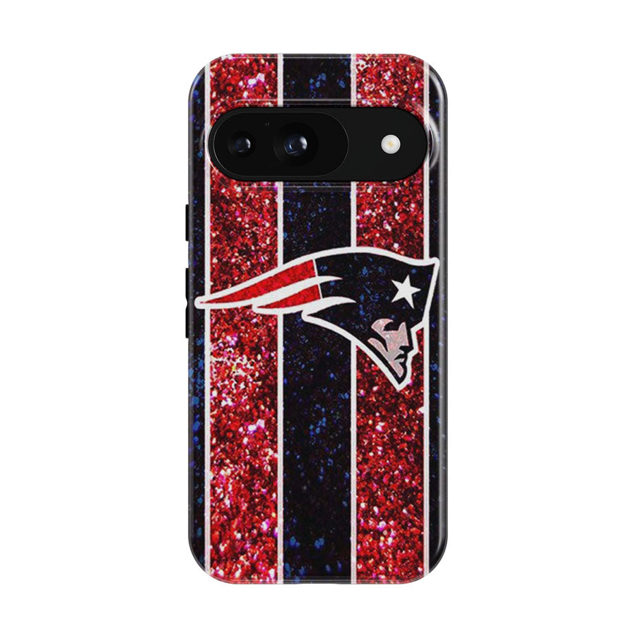 New England Patriots Nfl Logo Glitter Google Pixel 9 | 10 Pro Case