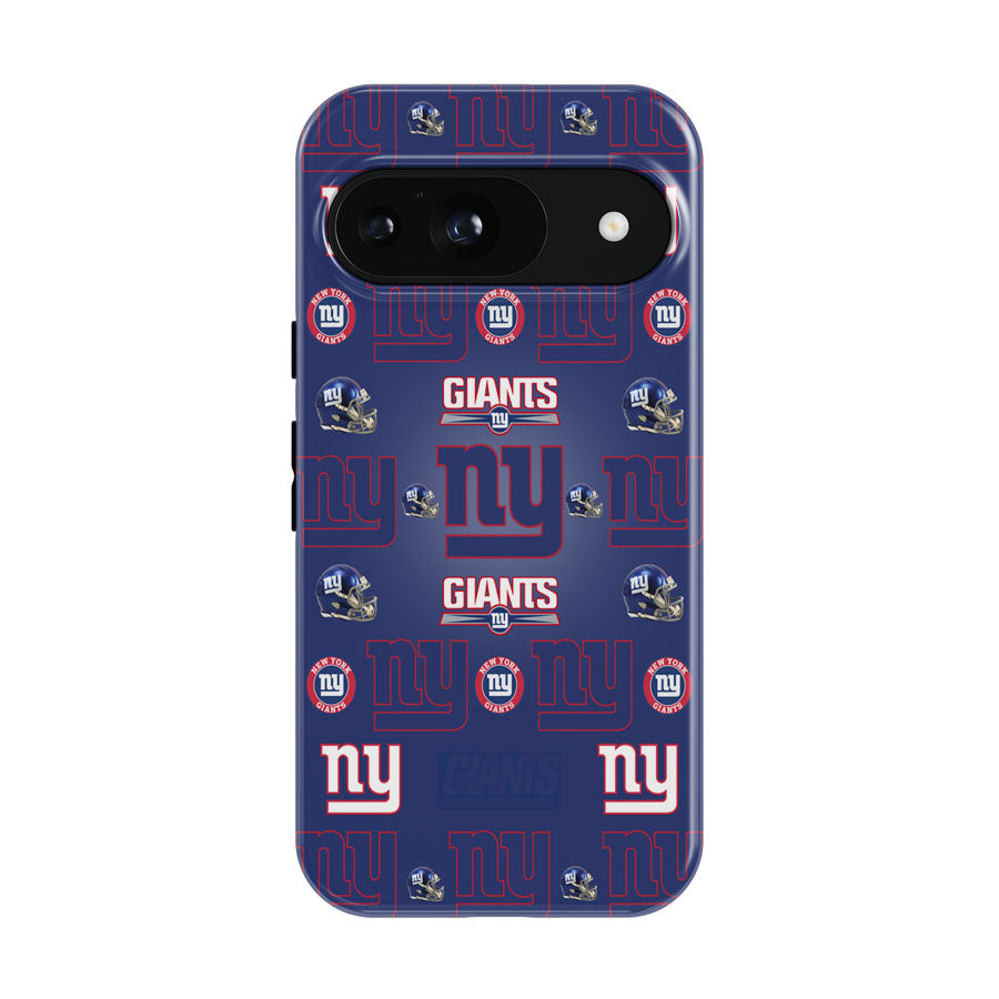 New York Giants Logo Pattern Blue Google Pixel 9 | 10 Pro Case