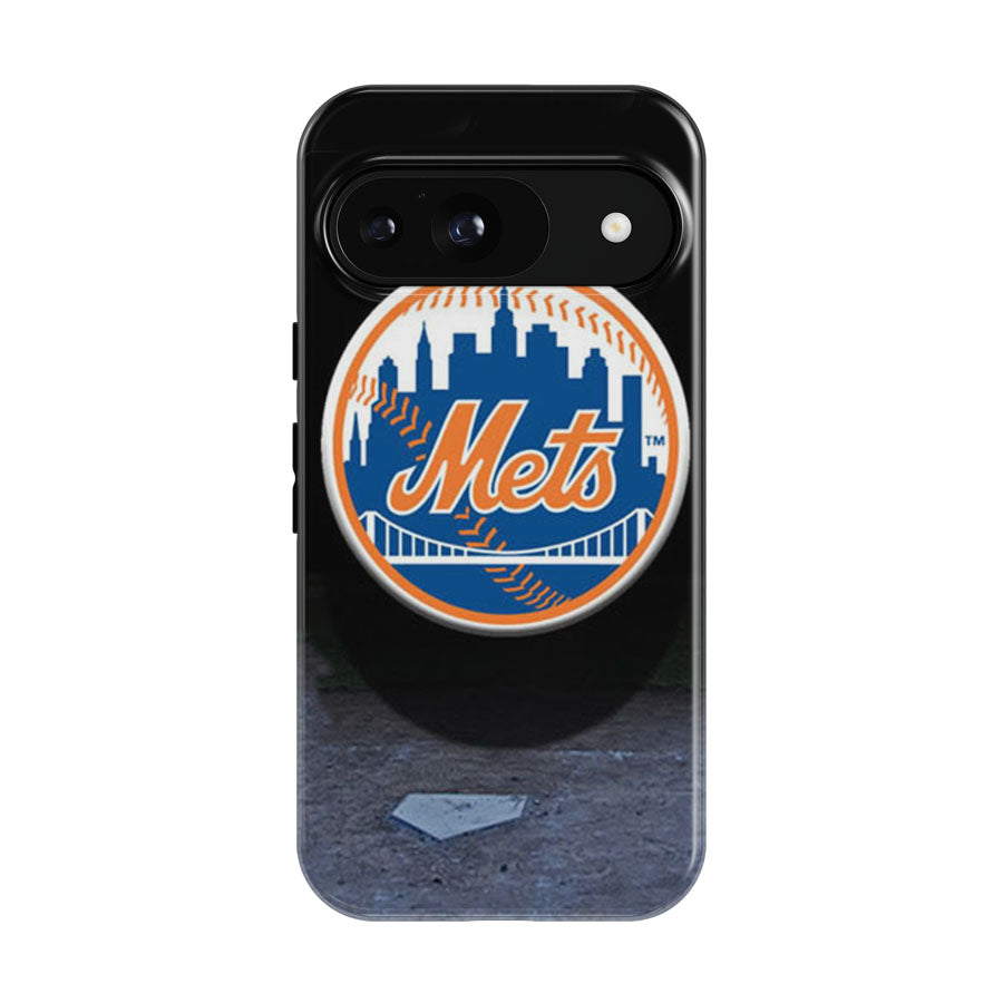 New York Mets Fade To Black Google Pixel 9 | 10 Pro Case