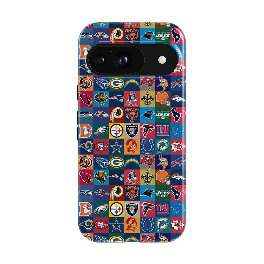 Nfl Teams Logo Collage Collection Google Pixel 9 | 10 Pro Case