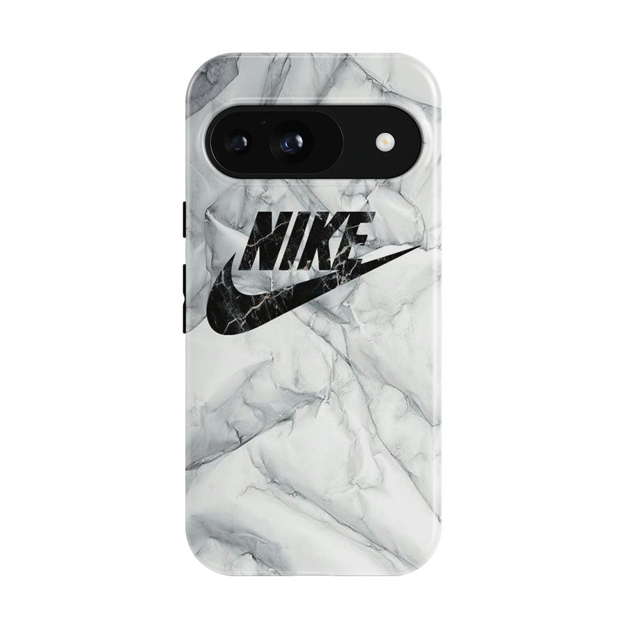 Nike Art White Glossy Google Pixel 9 | 10 Pro Case