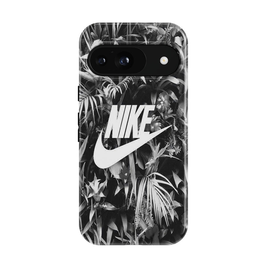 Nike Flowers Black White Google Pixel 9 | 10 Pro Case