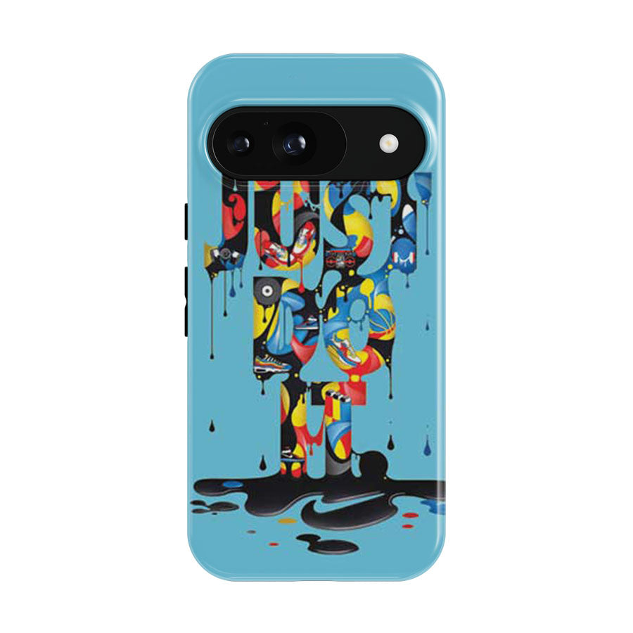 Nike Just Do It Paint Blue Bg Google Pixel 9 | 10 Pro Case