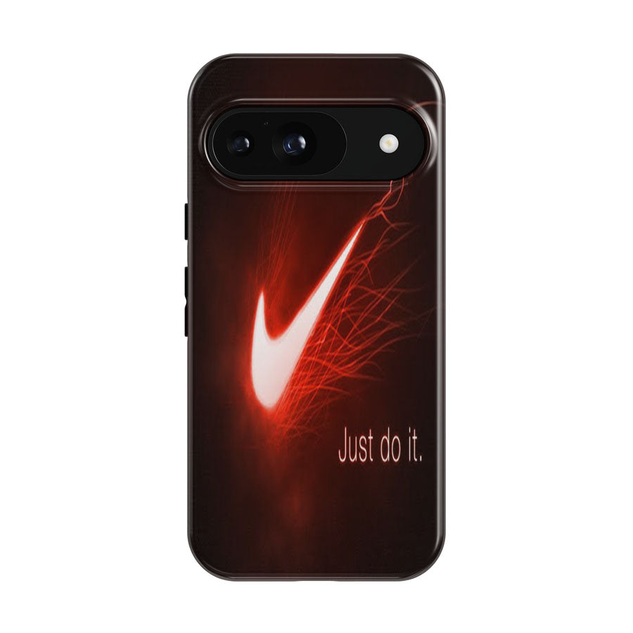 Nike Just Do It Red Aura Logo Google Pixel 9 | 10 Pro Case