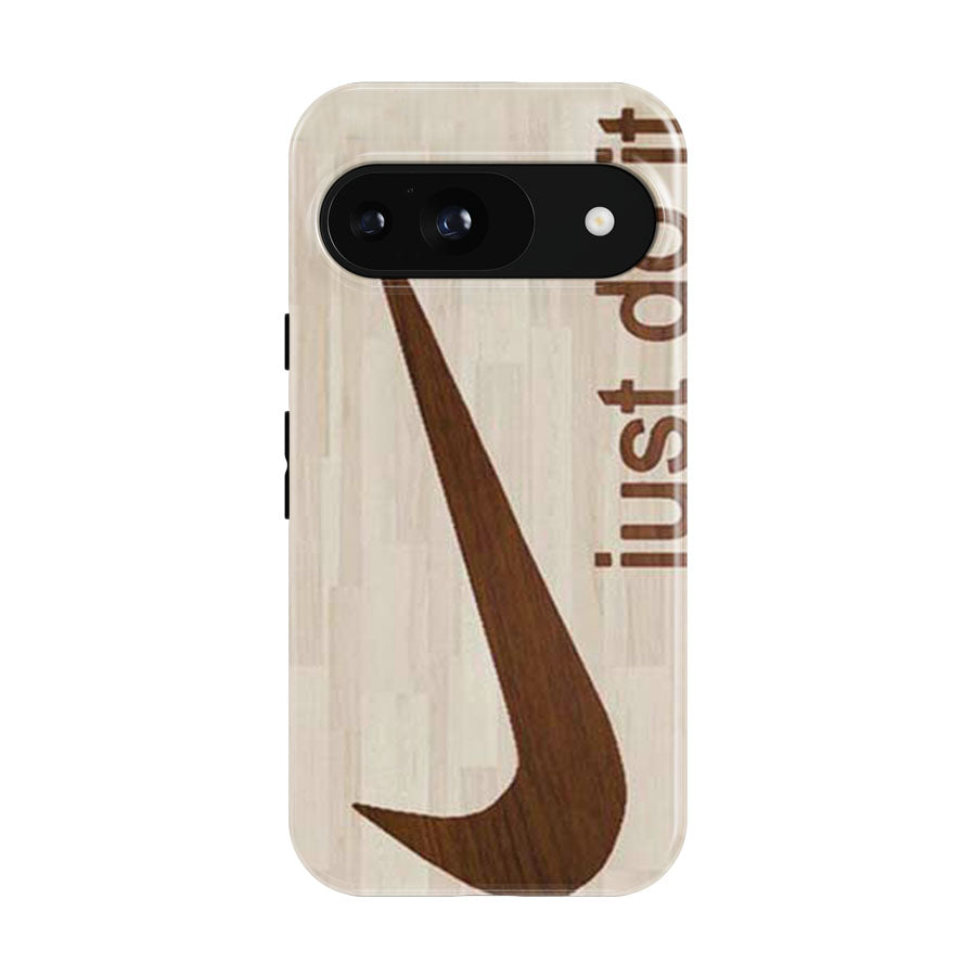 Nike Logo Wooden Google Pixel 9 | 10 Pro Case