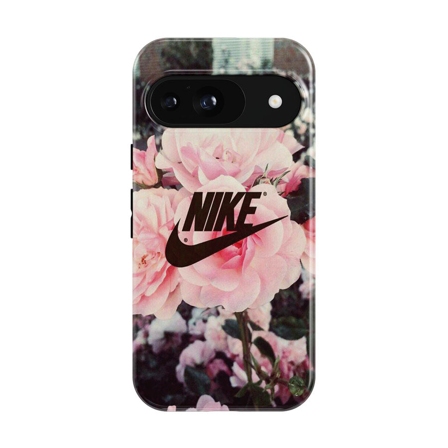 Nike Pink Rose Flower Google Pixel 9 | 10 Pro Case