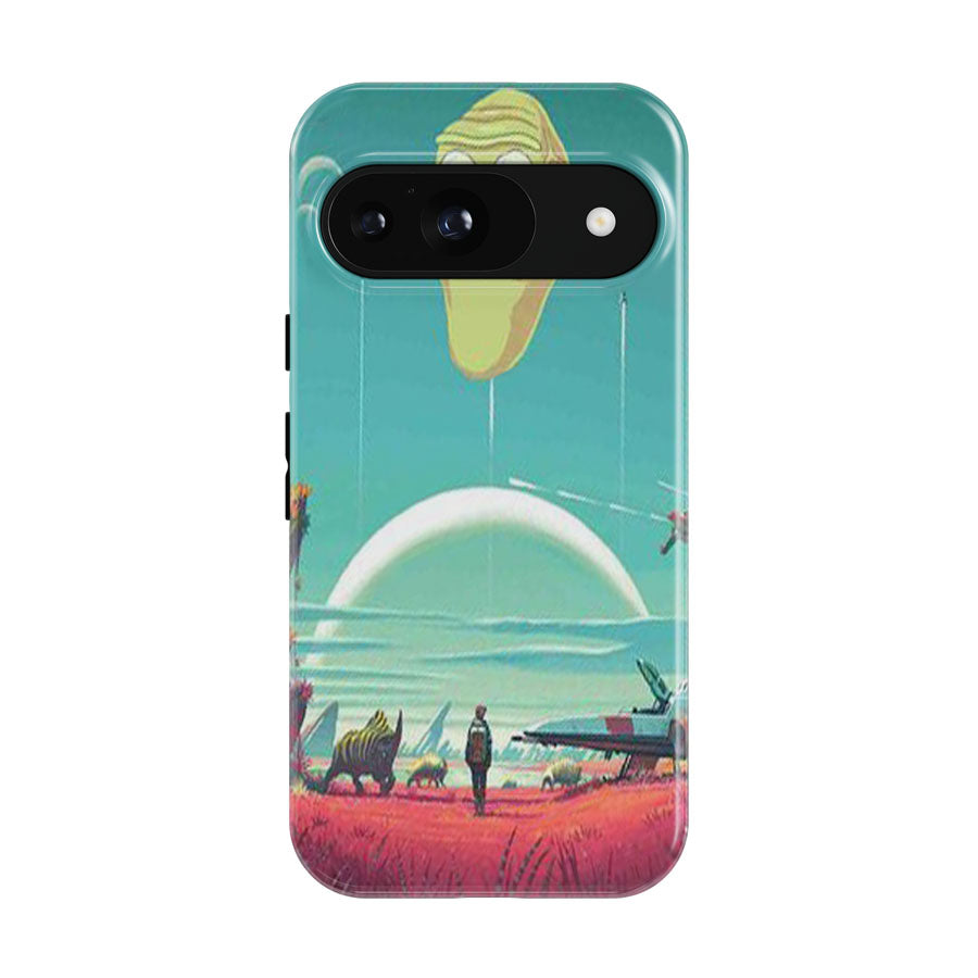 No Man'S Sky Meets Rick And Morty Google Pixel 9 | 10 Pro Case