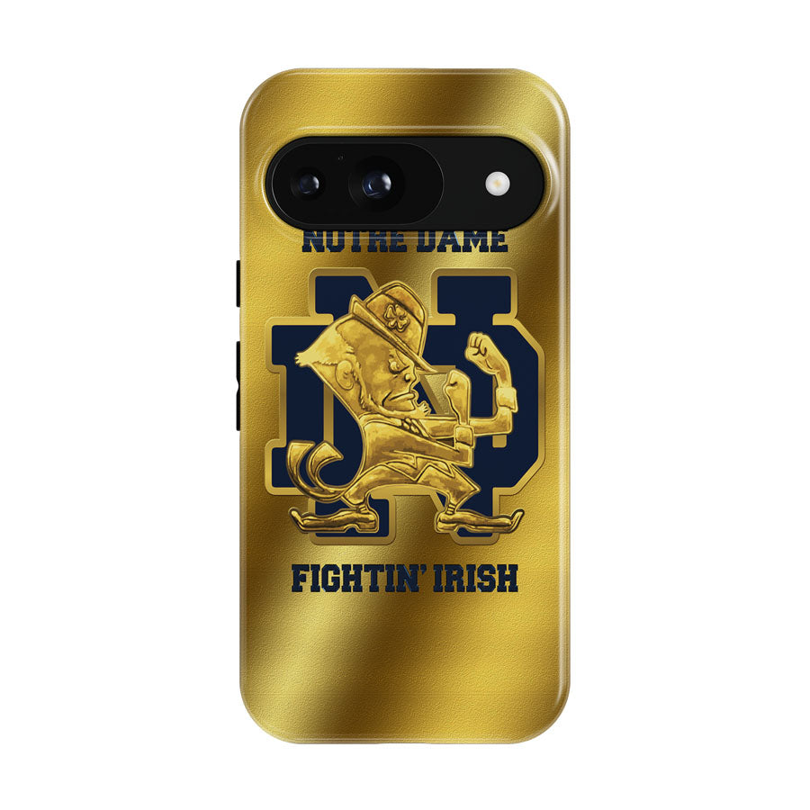 Notre Dame Fighting Irish Football Golden Flag Google Pixel 9 | 10 Pro Case