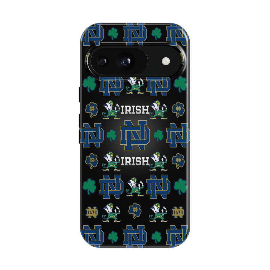 Notre Dame Irish Logo Pattern Google Pixel 9 | 10 Pro Case