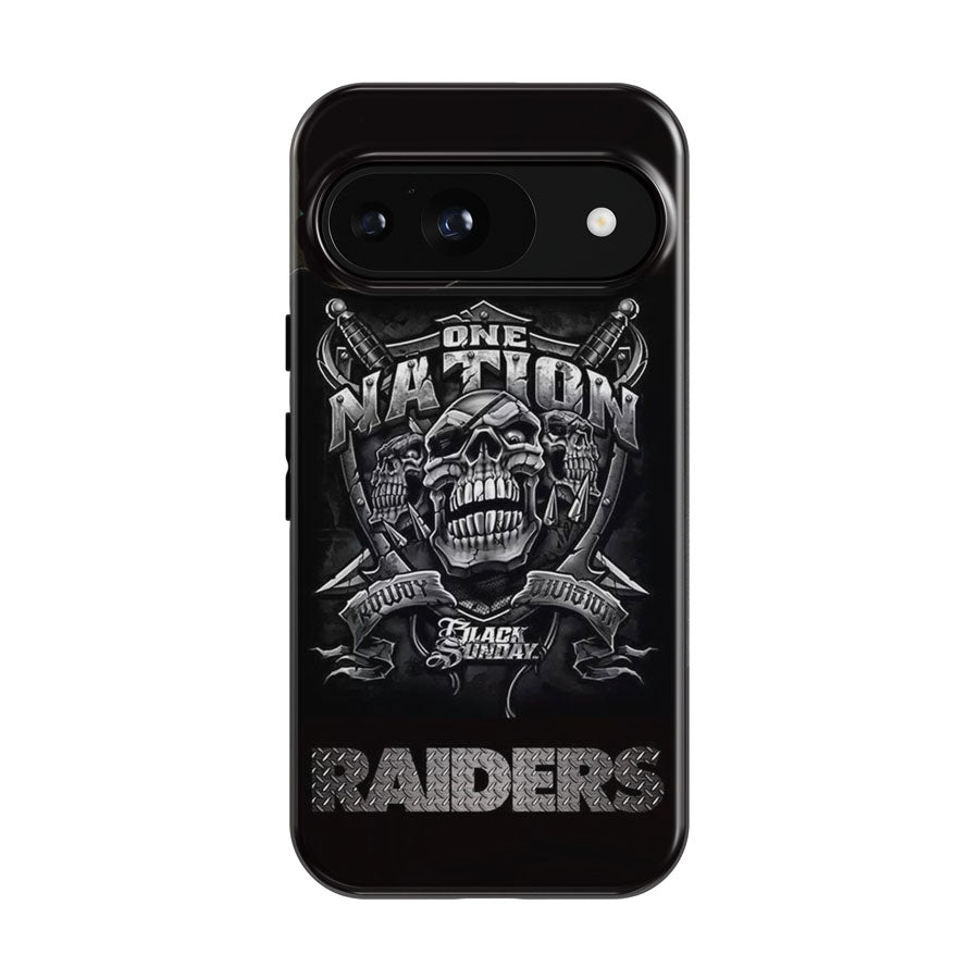 Oakland Raiders Black One Nation Google Pixel 9 | 10 Pro Case