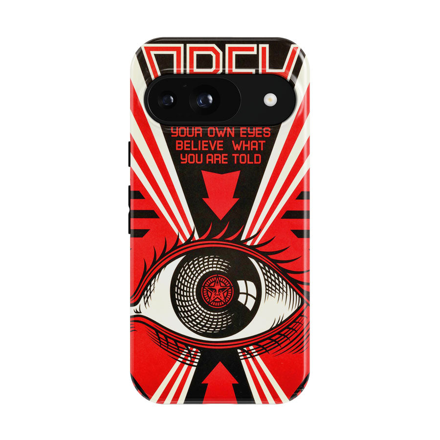 Obey Never Trust Your Own Eyes Google Pixel 9 | 10 Pro Case