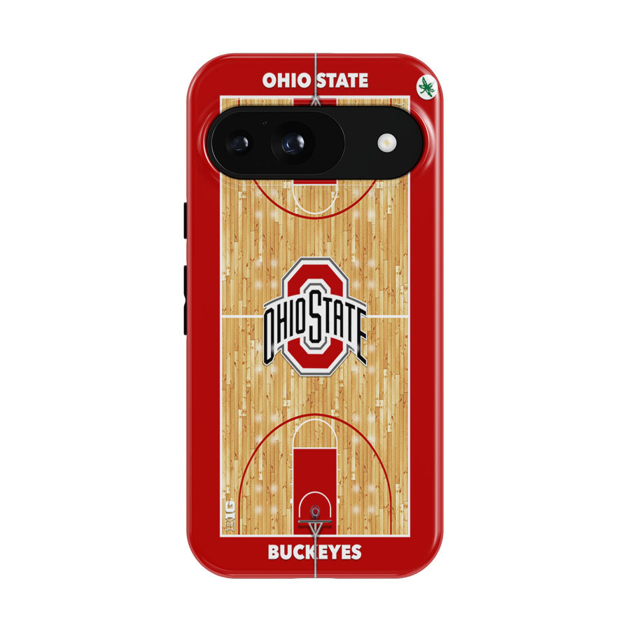 Ohio State Buckeyes Basketball Court Google Pixel 9 | 10 Pro Case