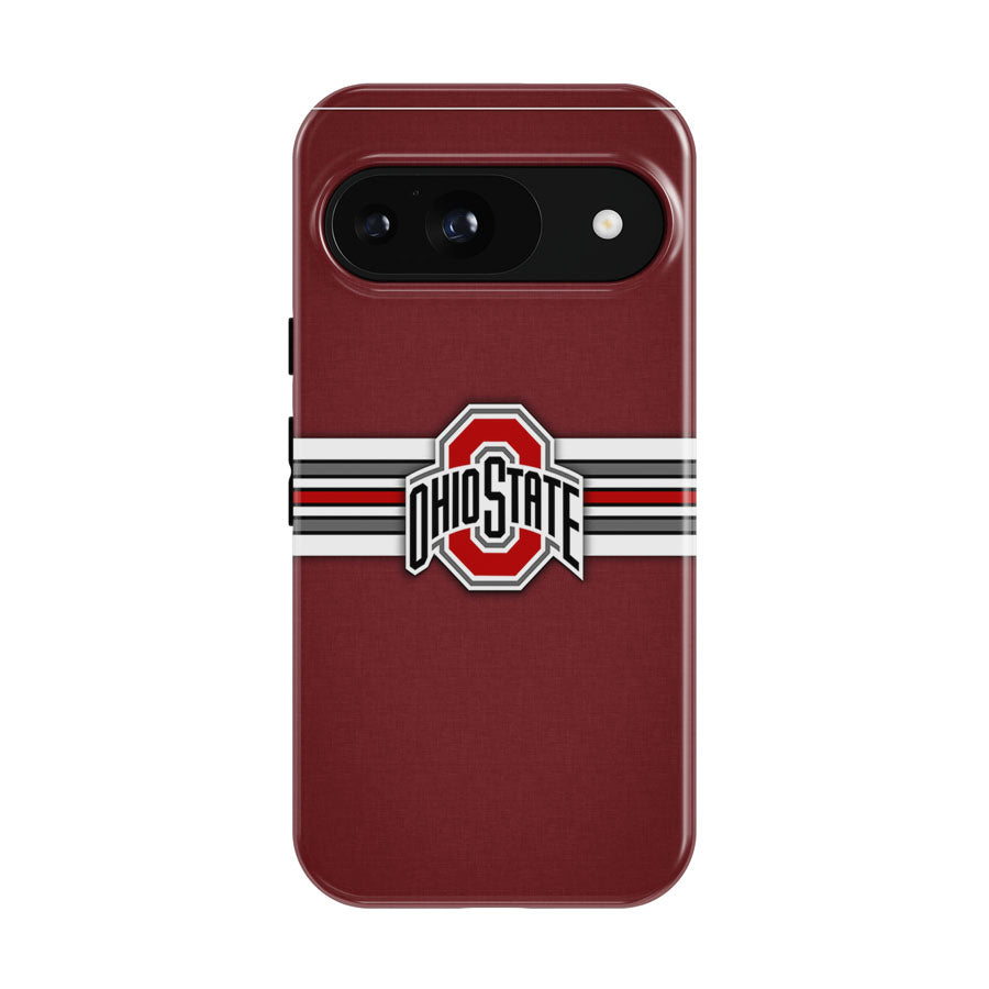 Ohio State Buckeyes Vintage Stripe Google Pixel 9 | 10 Pro Case