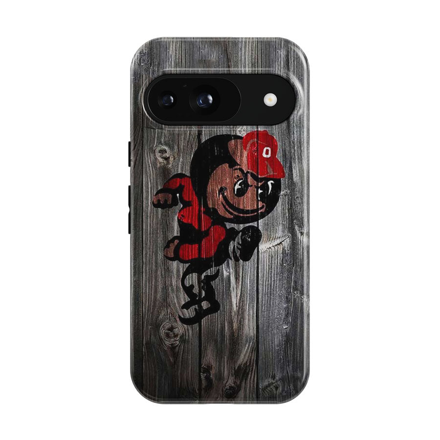 Ohio State Wood Syle Google Pixel 9 | 10 Pro Case