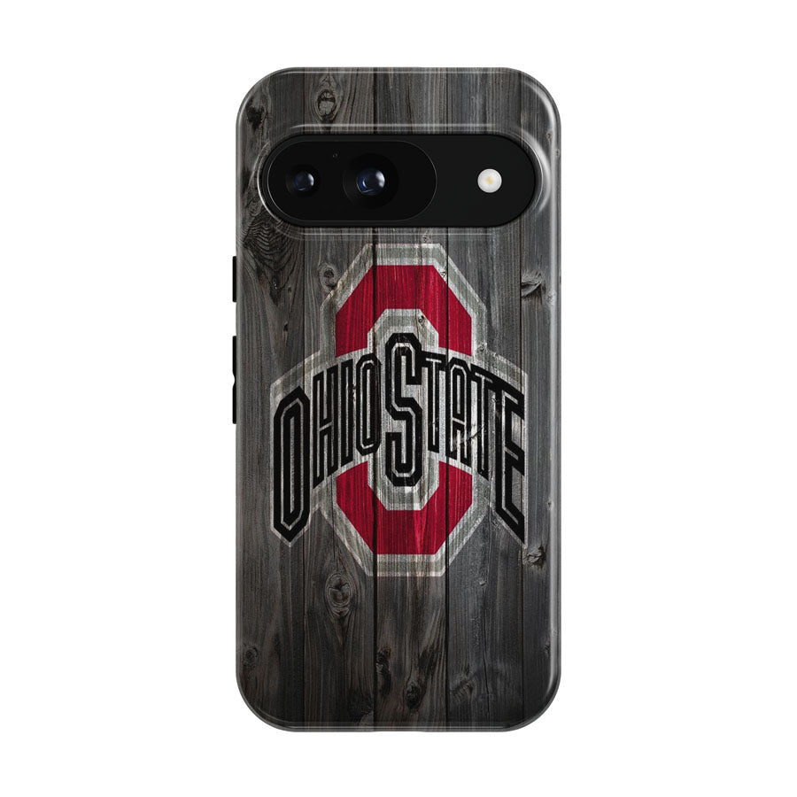 Ohio State Wooden Logo Google Pixel 9 | 10 Pro Case