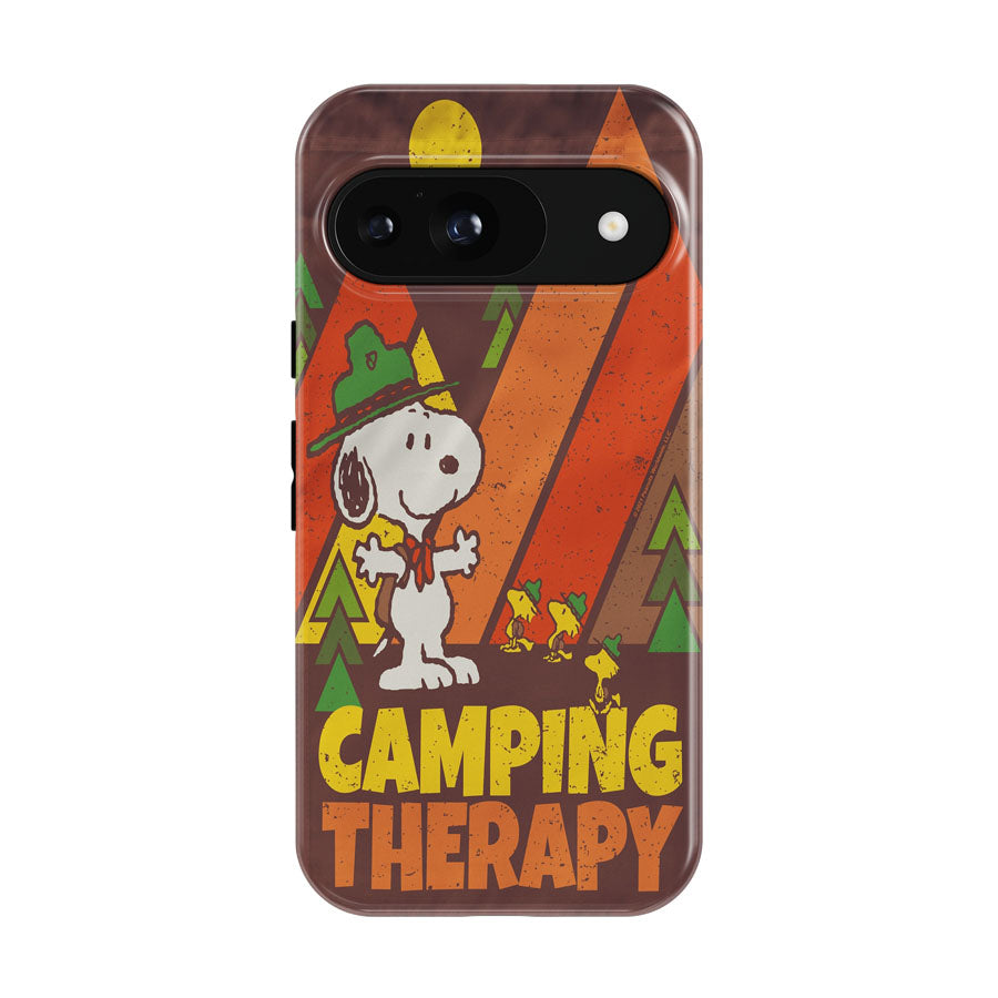 Peanuts Camping Therapy Snoopy Google Pixel 9 | 10 Pro Case