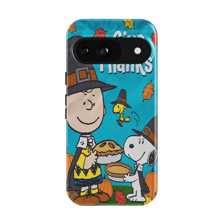 Peanuts Charlie Brown And Snoopy Thanksgiving Google Pixel 9 | 10 Pro Case