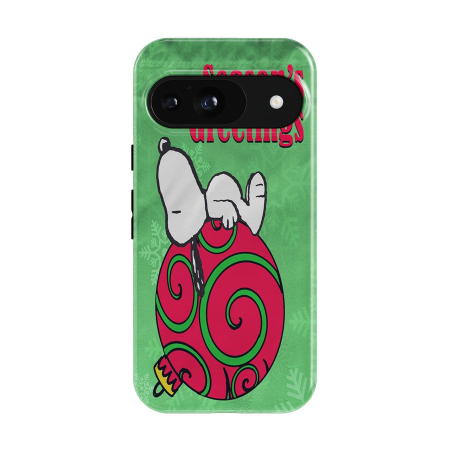 Peanuts Christmas Ornament Snoopy Google Pixel 9 | 10 Pro Case