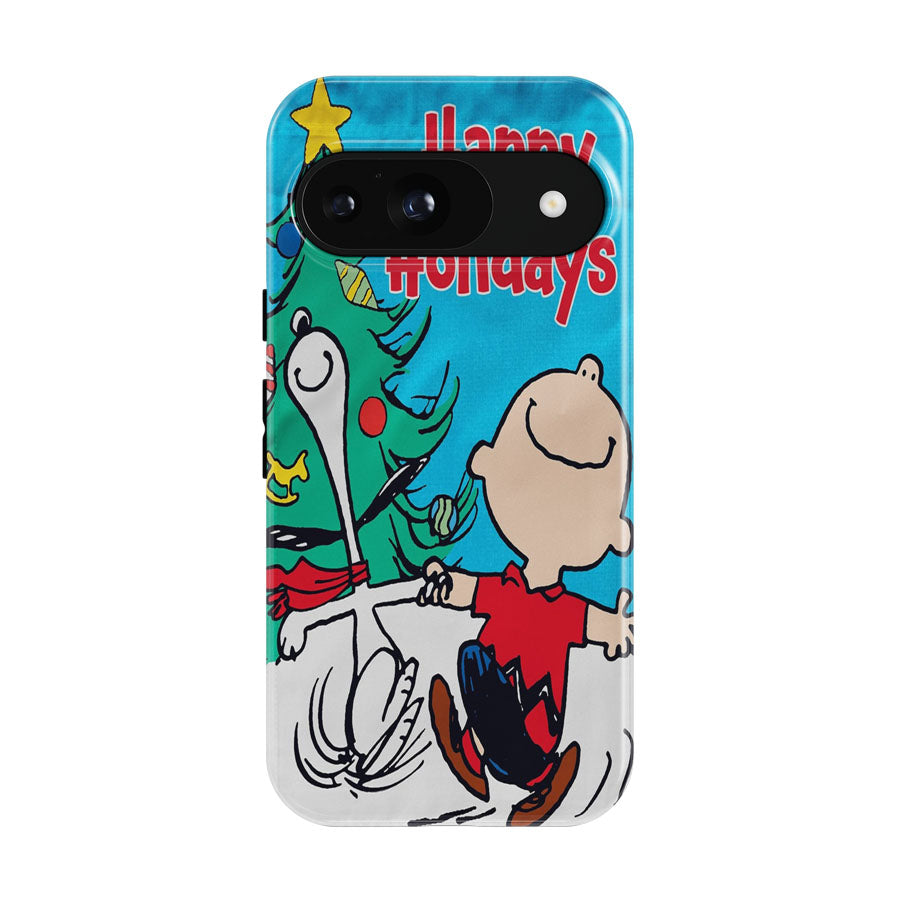 Peanuts Christmas Snoopy And Charlie Brown Google Pixel 9 | 10 Pro Case