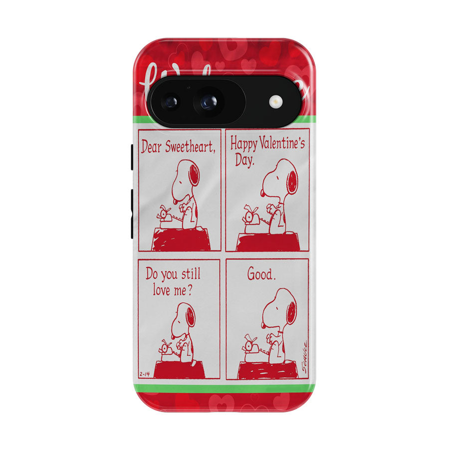 Peanuts Comic Strip Valentine Snoopy Google Pixel 9 | 10 Pro Case