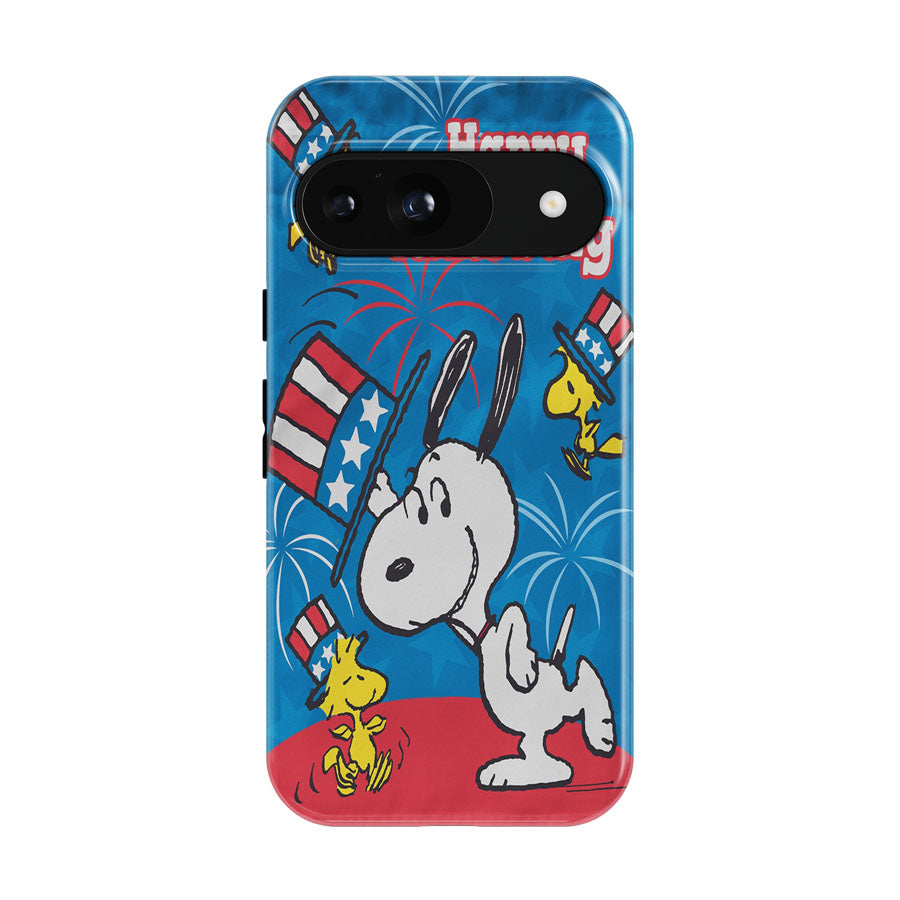 Peanuts Happy Fourth Top Hat Snoopy Google Pixel 9 | 10 Pro Case