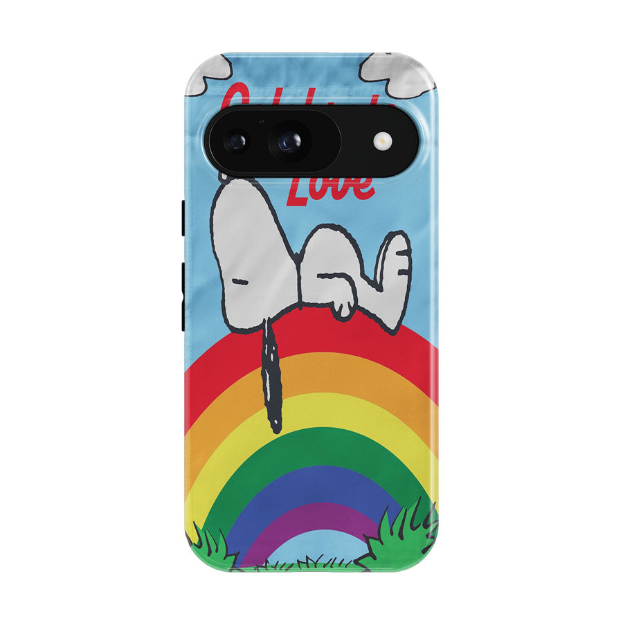 Peanuts Rainbow Celebrate Love Snoopy Google Pixel 9 | 10 Pro Case
