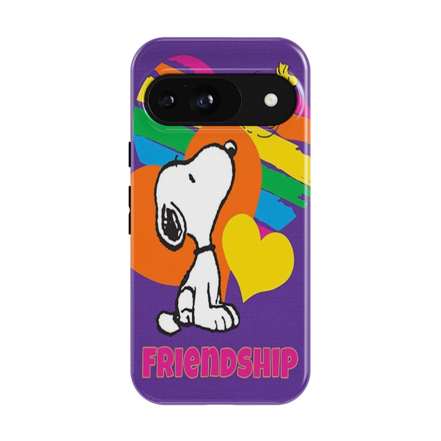 Peanuts Rainbow Friendship Snoopy Google Pixel 9 | 10 Pro Case