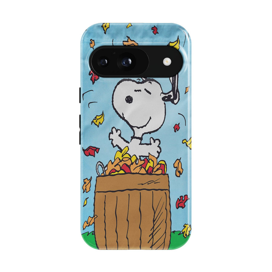 Peanuts Snoopy Basket Of Leaves Google Pixel 9 | 10 Pro Case