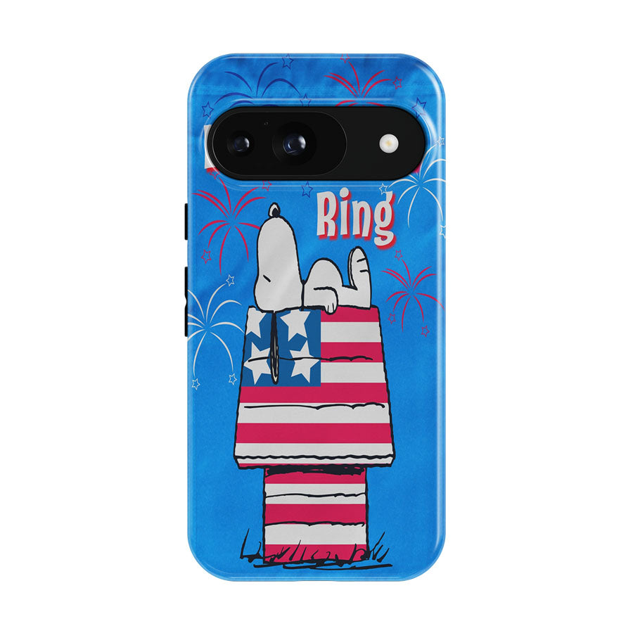 Peanuts Stars & Stripes Doghouse Google Pixel 9 | 10 Pro Case