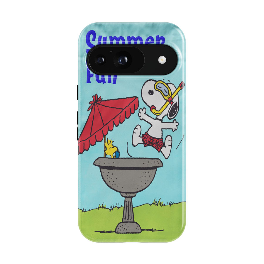 Peanuts Summer Fun Snoopy & Woodstock Google Pixel 9 | 10 Pro Case