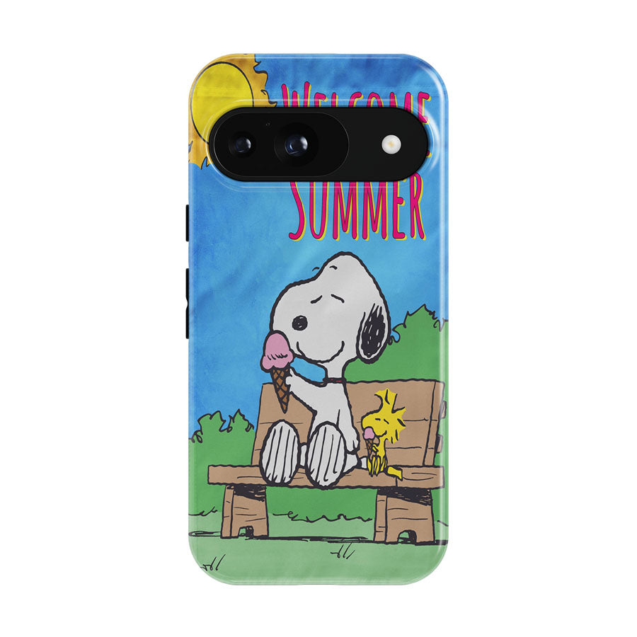 Peanuts Welcome Summer Snoopy & Woodstock Google Pixel 9 | 10 Pro Case