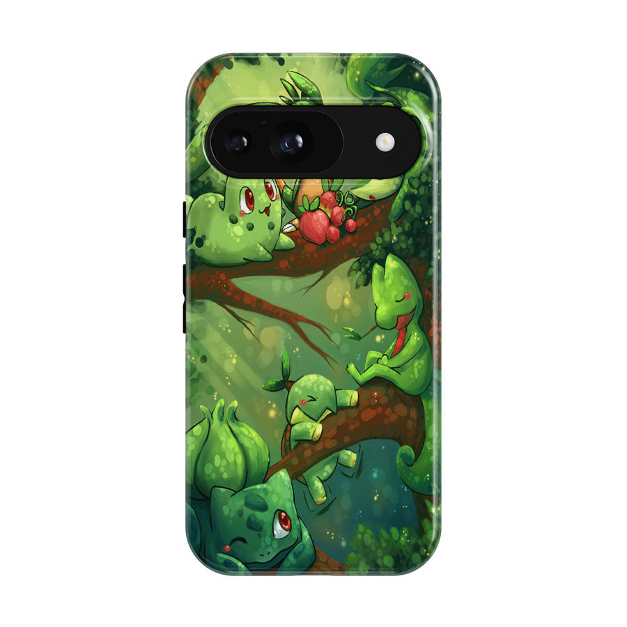 Pokemon All Grass Type Starters Google Pixel 9 | 10 Pro Case