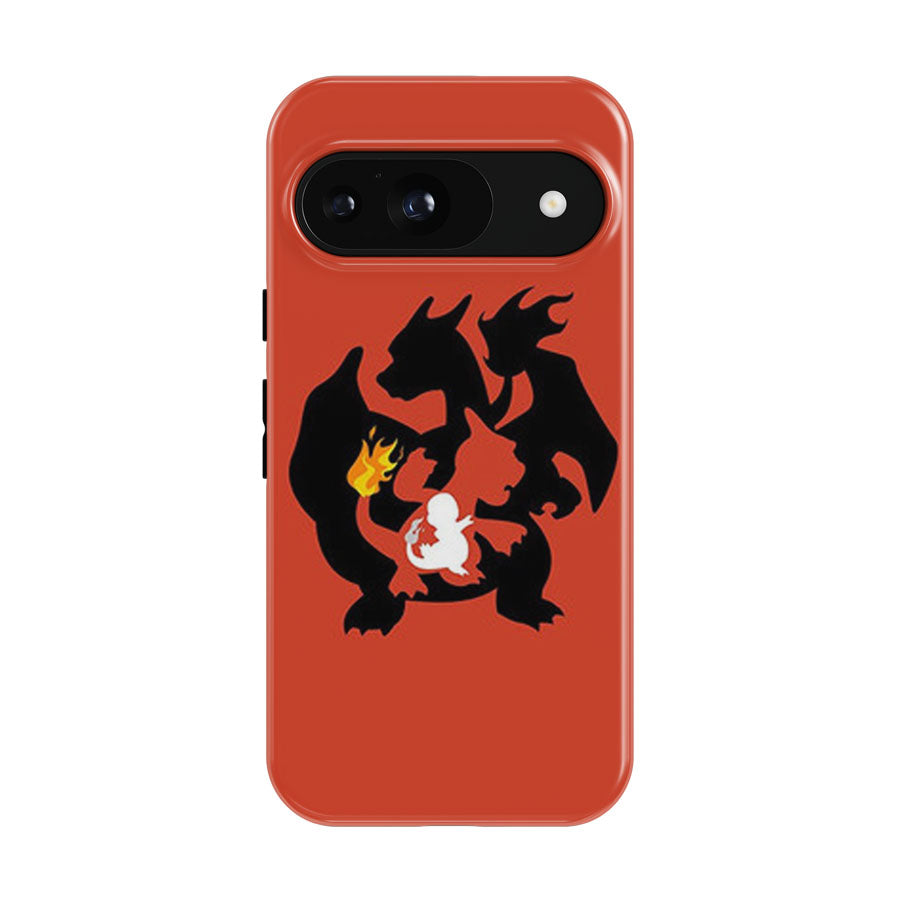 Pokemon Charmander Charmeleon Charizard Google Pixel 9 | 10 Pro Case