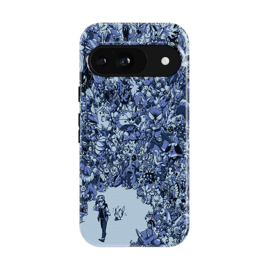 Pokemon Doodle All Character Art Canvas Google Pixel 9 | 10 Pro Case