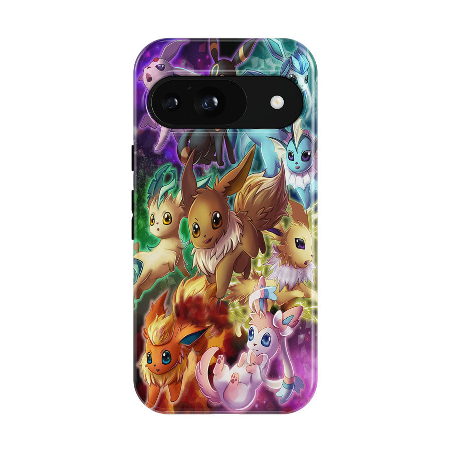 Pokemon Eevee Evolutions Fanart Google Pixel 9 | 10 Pro Case