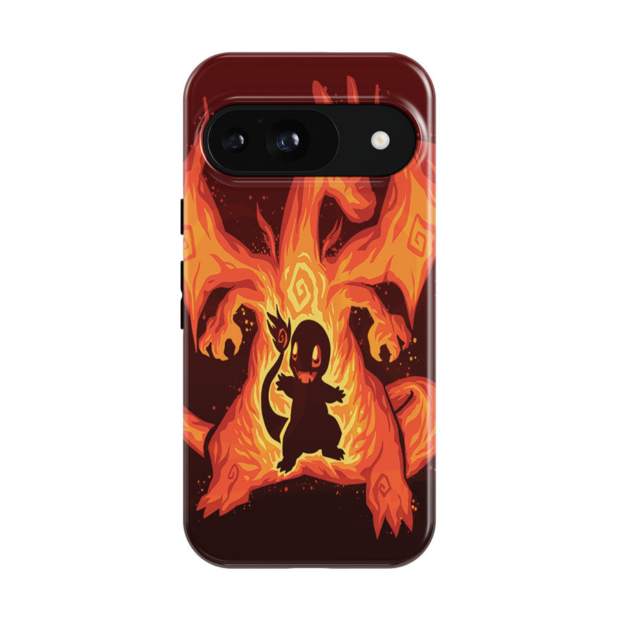 Pokemon Evolution Charmander To Charizard Google Pixel 9 | 10 Pro Case