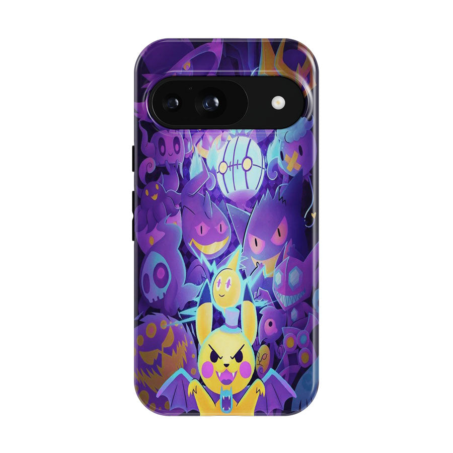 Pokemon Halloween Ghost Type With Pikachu Google Pixel 9 | 10 Pro Case