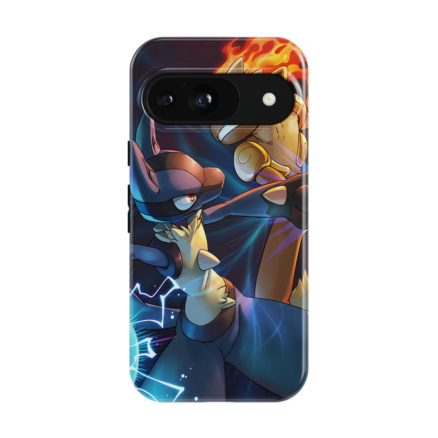 Pokemon Lucario Vs Infernape Google Pixel 9 | 10 Pro Case