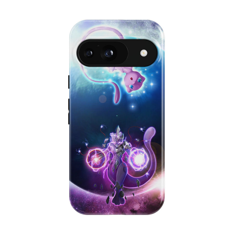 Pokemon Mew And Mewtwo Galaxy Fanart Google Pixel 9 | 10 Pro Case
