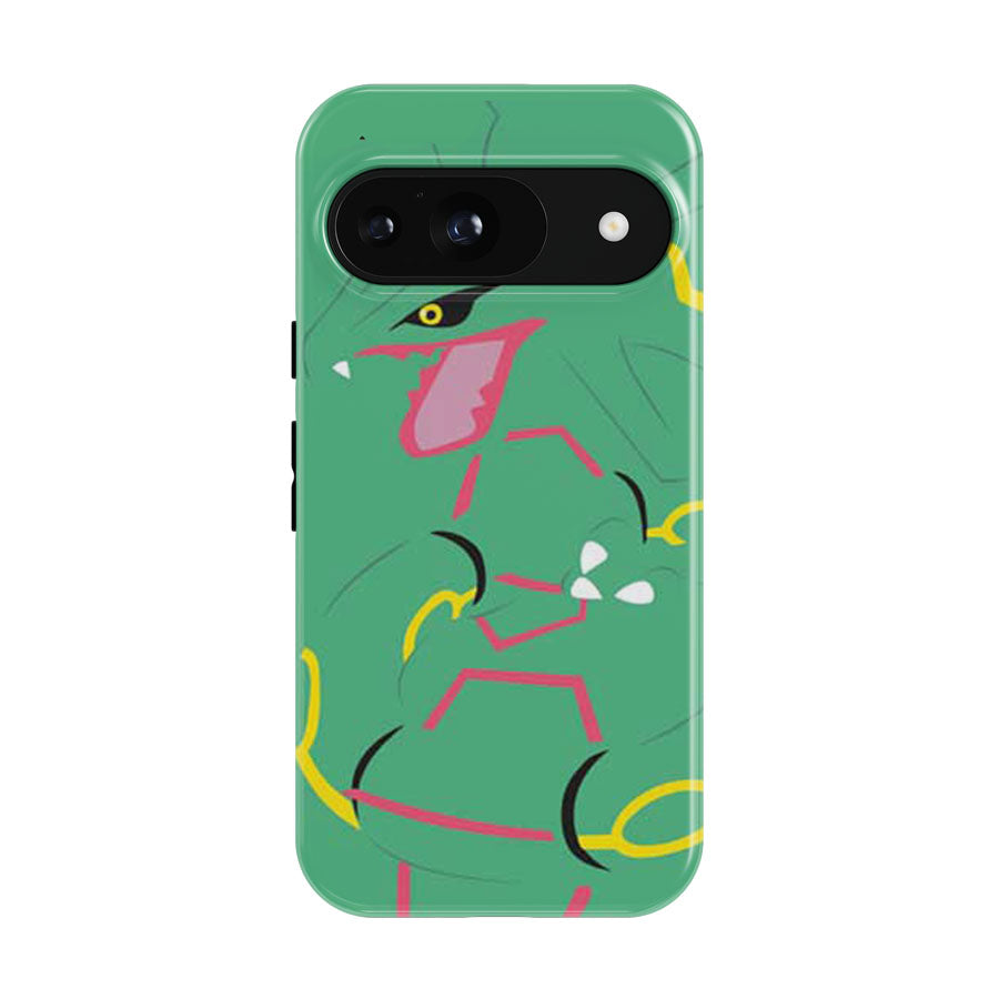 Pokemon Rayquaza Minimal Google Pixel 9 | 10 Pro Case