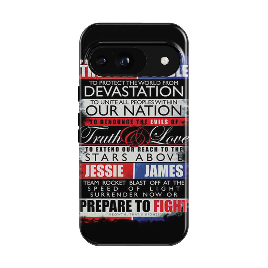 Pokemon Team Rocket Motto Google Pixel 9 | 10 Pro Case